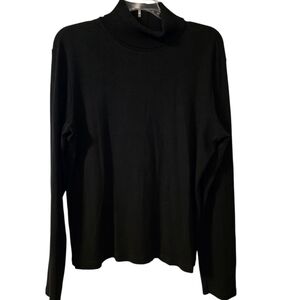 Women's Classic Black Turtleneck Sweater